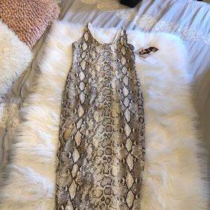 Snakeskin Bodycon dress
